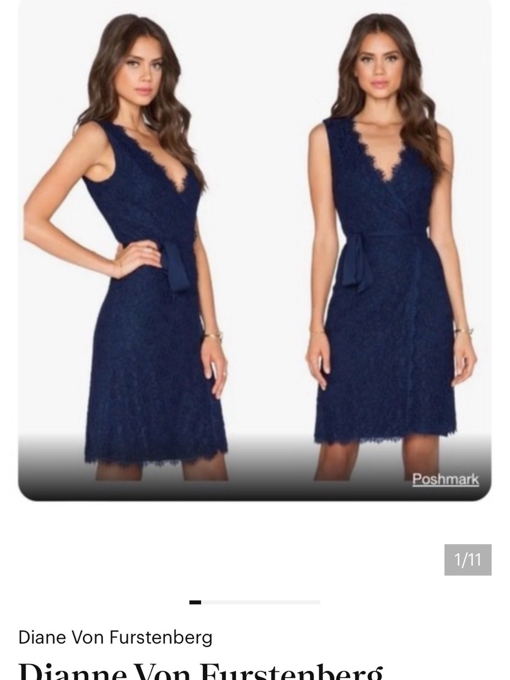 DVF Lilac Lace Wrap Dress